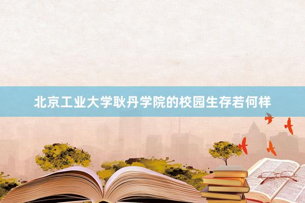 北京工业大学耿丹学院的校园生存若何样